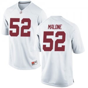 Youth Alabama Crimson Tide #52 Preston Malone White Replica NCAA College Football Jersey 2403UPLB0